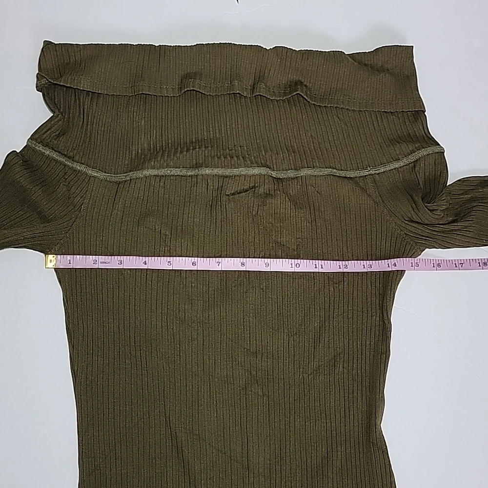 LAmade Off The Shoulder Green Dress/ S. - Picture 9 of 12